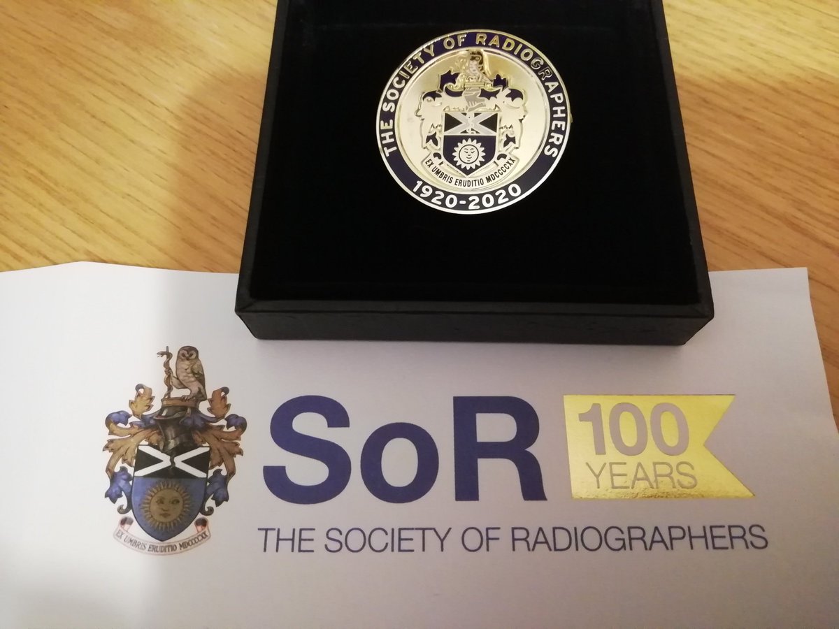 radCarice's tweet photo. This was a nice surprise to come home to at the end of a busy week in ED. Celebrating 100 years of @SCoRMembers, although qualifying as a diagnostic radiographer in 2020 in the middle of a pandemic is something I won't forget! Hope I can do the profession proud 😊 https://t.co/9tyISCRYE3