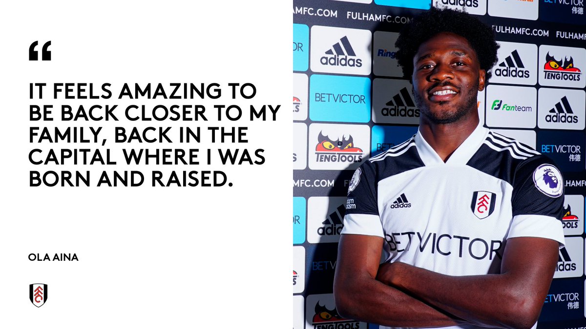 FulhamFC's tweet photo. Home comforts! 🥰

Personal reasons were a big factor in the move for @Aina2Ola.

#OlaIn https://t.co/MLY90wYPwP