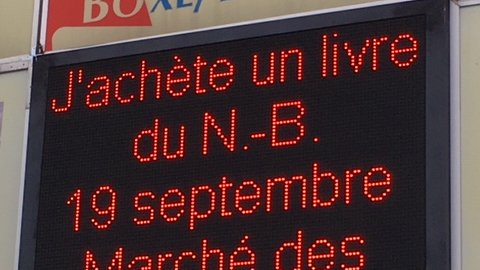 Une photo qui nous a été envoyée de Dalhousie, N.-B.! La communauté est invitée à se rendre au point de vente temporaire pour le #19septembre! #jelislocal #monlivreNB