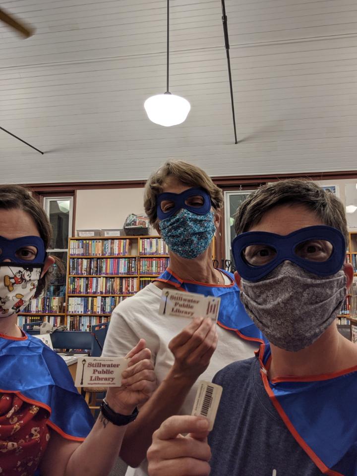 When everyone working at the library wants to be a #LibraryCardHero and there's no one left to take the photo @stilib