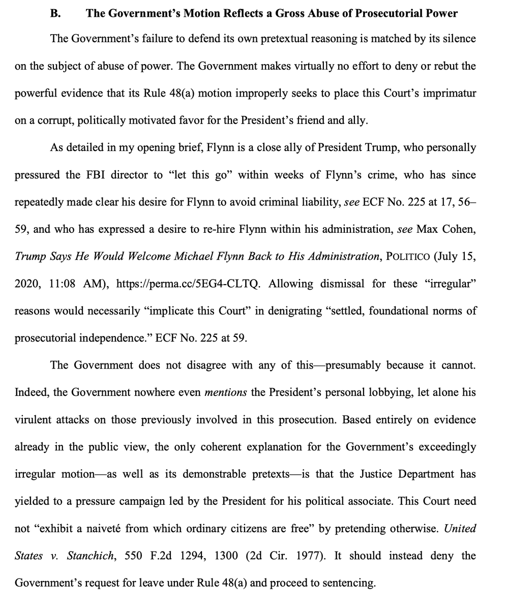 "This whole thing is just running interference for other traitors who are straight up Russian agents. So. Everyone involved can get bent."