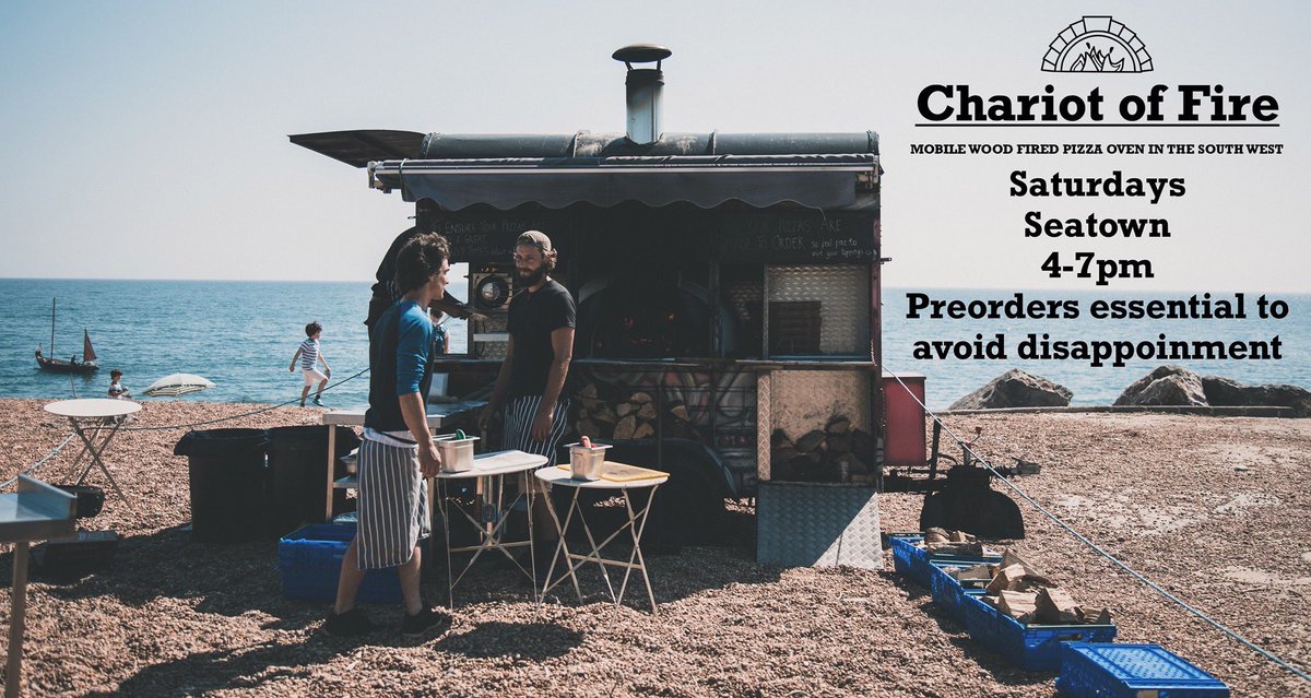FCcoffeeCo's tweet photo. It’s Friday 😎 we made it! If you are thinking of ways to unwind then our good friends @chariotofwood are going to be firing up again on the stones of Seatown in Bridport tonight and tomorrow! They are also available for future shindigs so message them to plan your event🍕 https://t.co/aIq8F92rn5