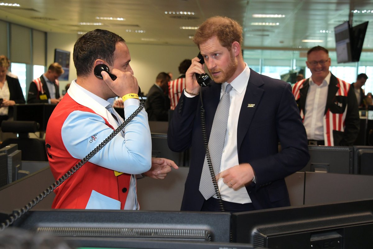 Thread - the annual BGC Charity Day - commemorating the victims of 9/11 - supported by Sarah, Duchess of York, Princesses Beatrice & Eugenie, & Prince Harry!Each year, BGC & Cantor Fitzgerald commemorate their 658 colleagues who lost their lives in the attacks. #NeverForget911