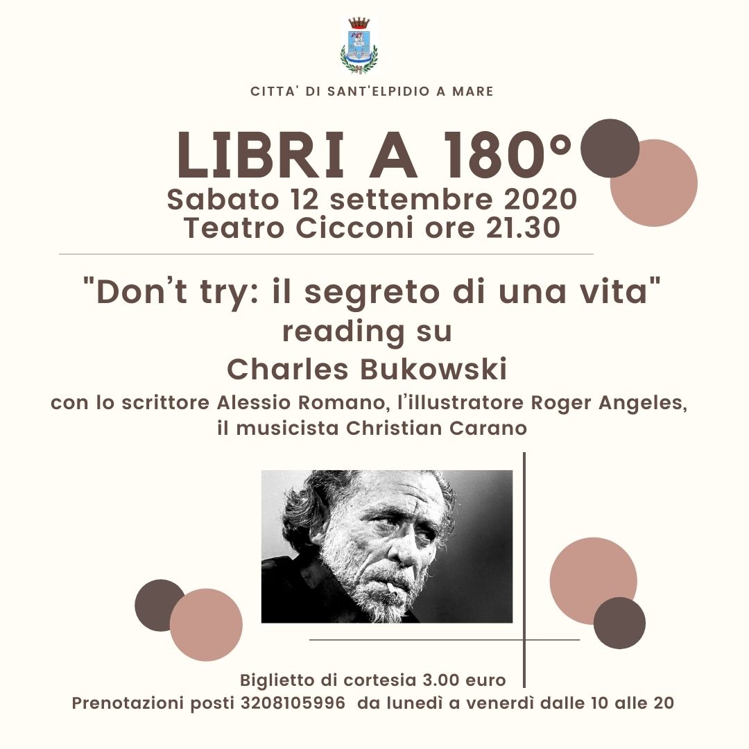 GiuliaCiarapix's tweet photo. Continuano gli appuntamenti di #Libria180gradi 📚 Stasera con Marco Frittella, domani festeggiamo Bukowski con un reading musicale, domenica avremo @CostanzaRdO che ci parlerà di “Non superare le dosi consigliate” e lunedì avremo @andreapomella con “I colpevoli”.
Vi aspettiamo ✨ https://t.co/XNeniMQQK5