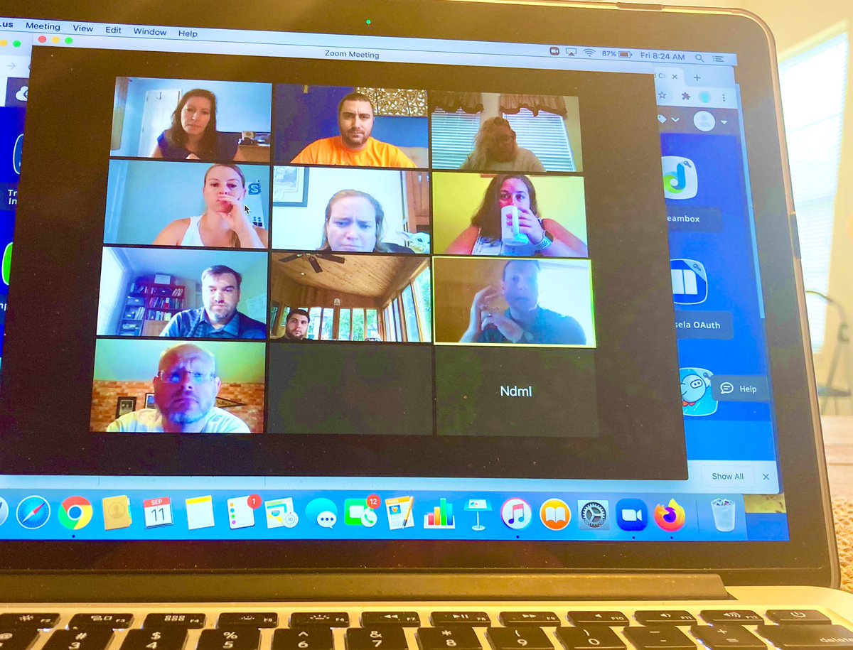 Coffees Out.  Skyline Math Department is Up And At ‘Em for Their 8 am Meeting.  Collaborative Teaching to Give Students The Best On-Line Learning Possible 🐆👨‍🏫👨🏼‍💻👩‍💻☕️ #SkylinePride #TrustTheProcess <a href="/SkylineJaguars/">Skyline Middle</a> <a href="/RedClaySchools/">Red Clay Consolidated School District</a> <a href="/SkylineJags/">Skyline Middle School</a>