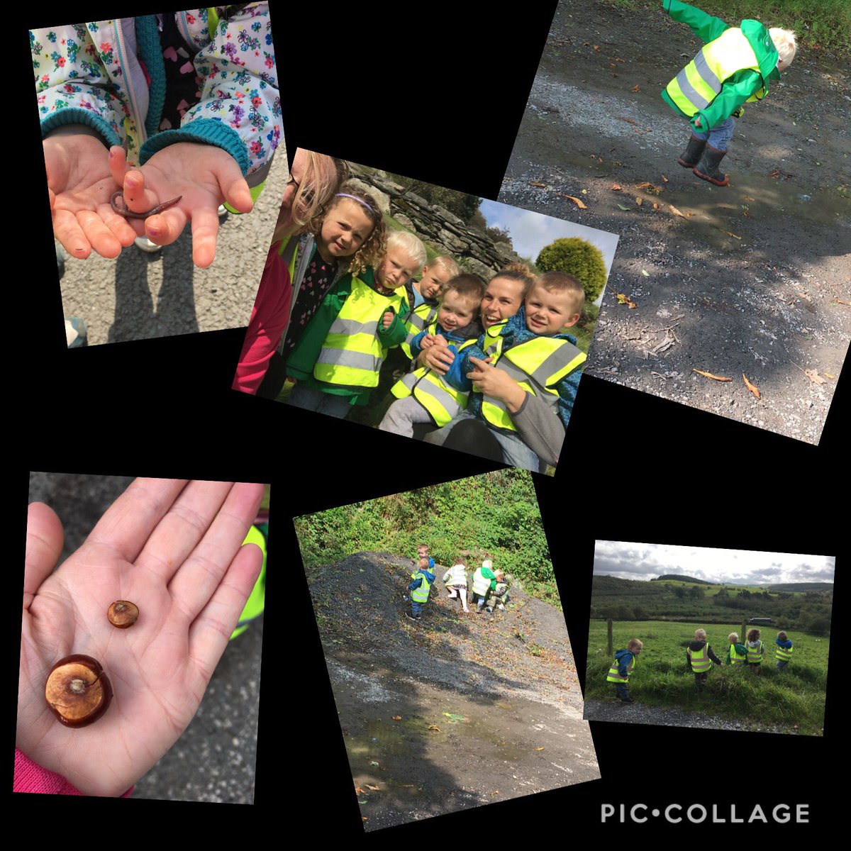 CylchA's tweet photo. Mor braf bod nol yn y cylch meithrin - a Cael gymaint o profiadau arbennig yn yr awyr agored 😊🌈
( so great to be back in cylch - and having so many amazing experiences learning through play outside ) https://t.co/U5dUXAa0SJ