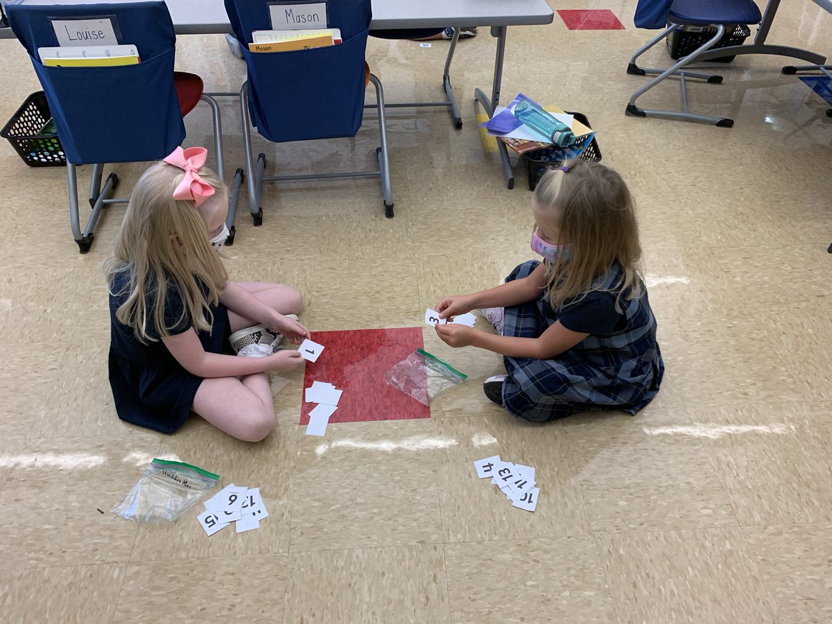 Laura_Bernick's tweet photo. Math games can still be fun with masks and our own cards. #rstories20 https://t.co/HHXxf9FrpX