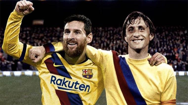 "For the world of football, Messi is a treasure because he is a role model for children around the world… Messi will be the player to win the most Ballons d’Or in history. He will win five, six, seven. He is incomparable. He’s in a different league." - Johan Cruyff