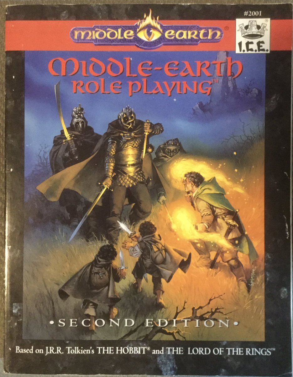 Today's game is Middle-earth Role Playing (1984) from Iron Crown Enterprises. As a huge Tolkien fan, I snapped this game up as soon as it was released.  #CuratedQuarantine