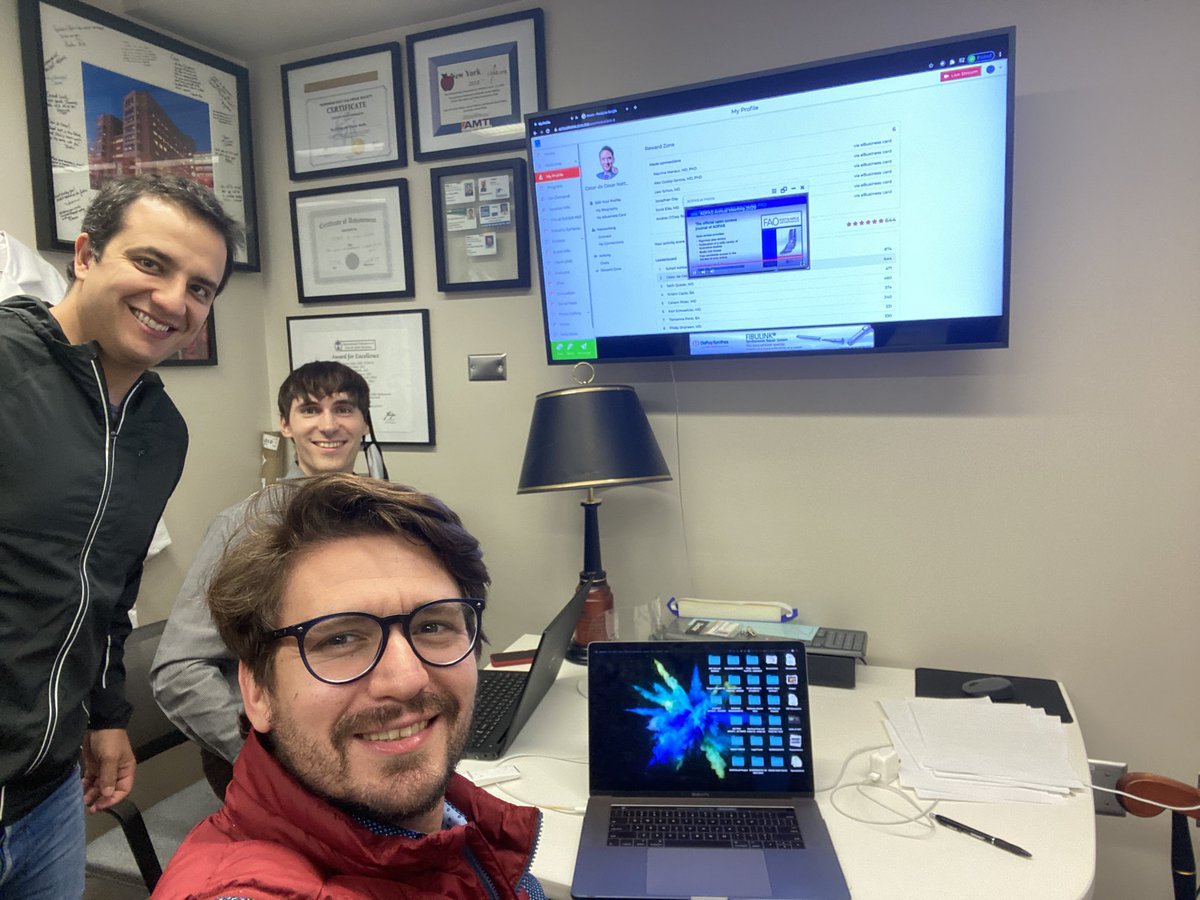 Dr_deCesarNetto's tweet photo. @AOFAS Home 2020 Day 2 Starting!
(All the three of us are registered! Nacime Mansur and Kevin Dibbern!).
Join us!
#AOFAS2020 https://t.co/UsZpPLBQuU