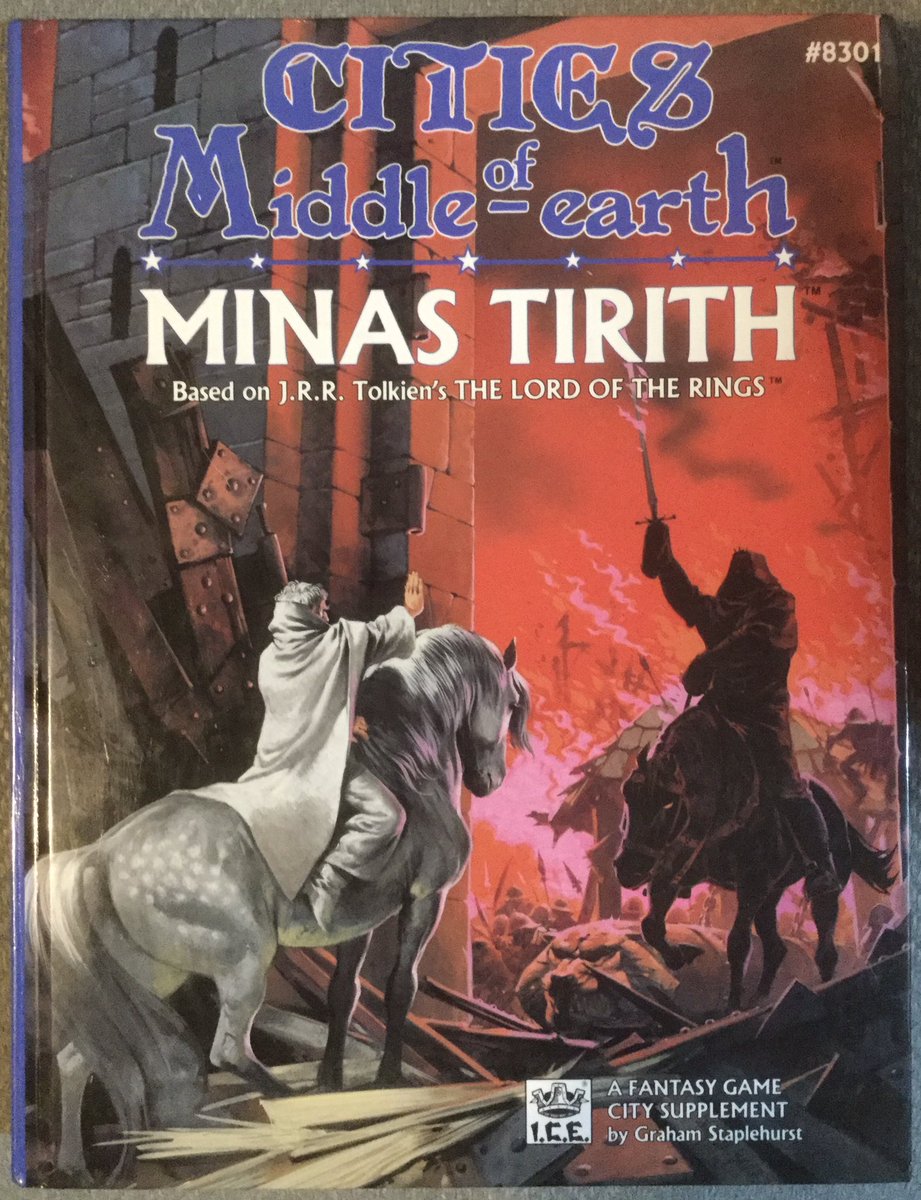 What I will say about the MERP line is that the supplements were generally very good. Great maps, lots of detail about Middle-earth, and the Angus McBride covers were killer.  #CuratedQuarantine