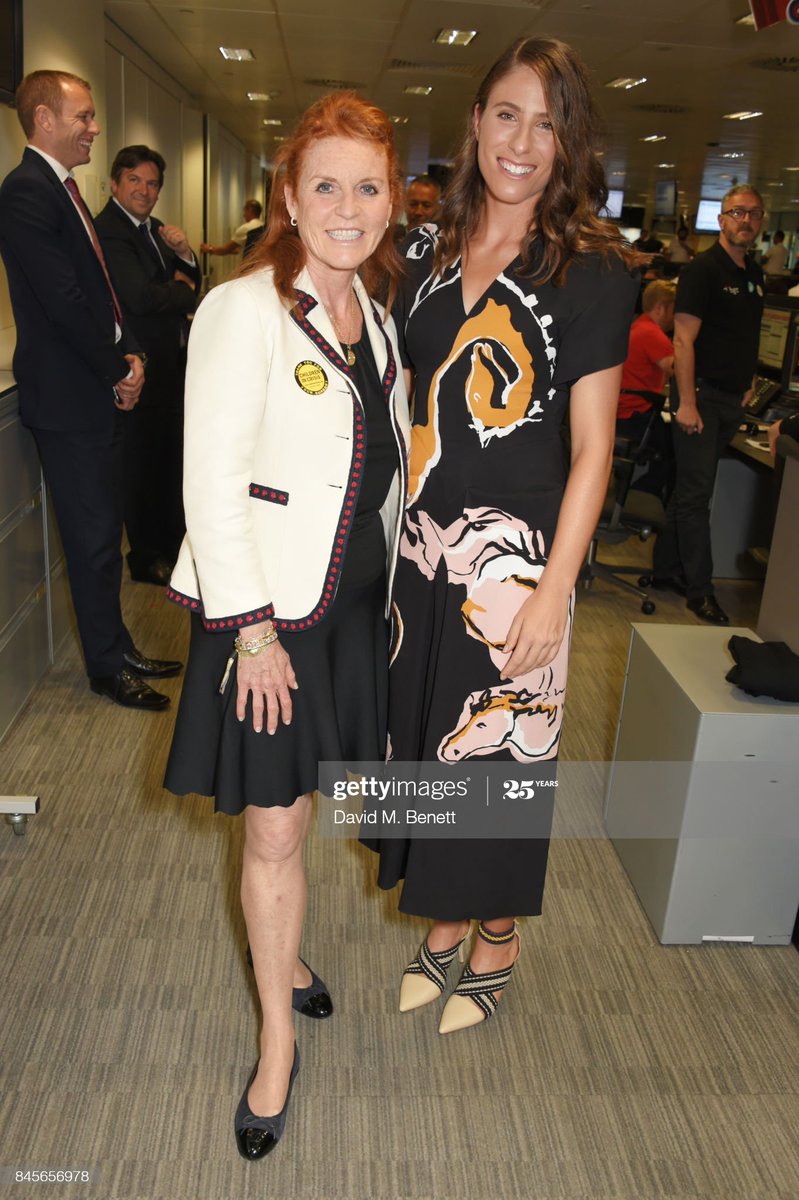 More appearances for Sarah - with tennis star Joanna Konta, and in 2018 with comedian Jimmy Carr.By now Children in Crisis had merged with Street Child, which was now the cause the Duchess was working for.