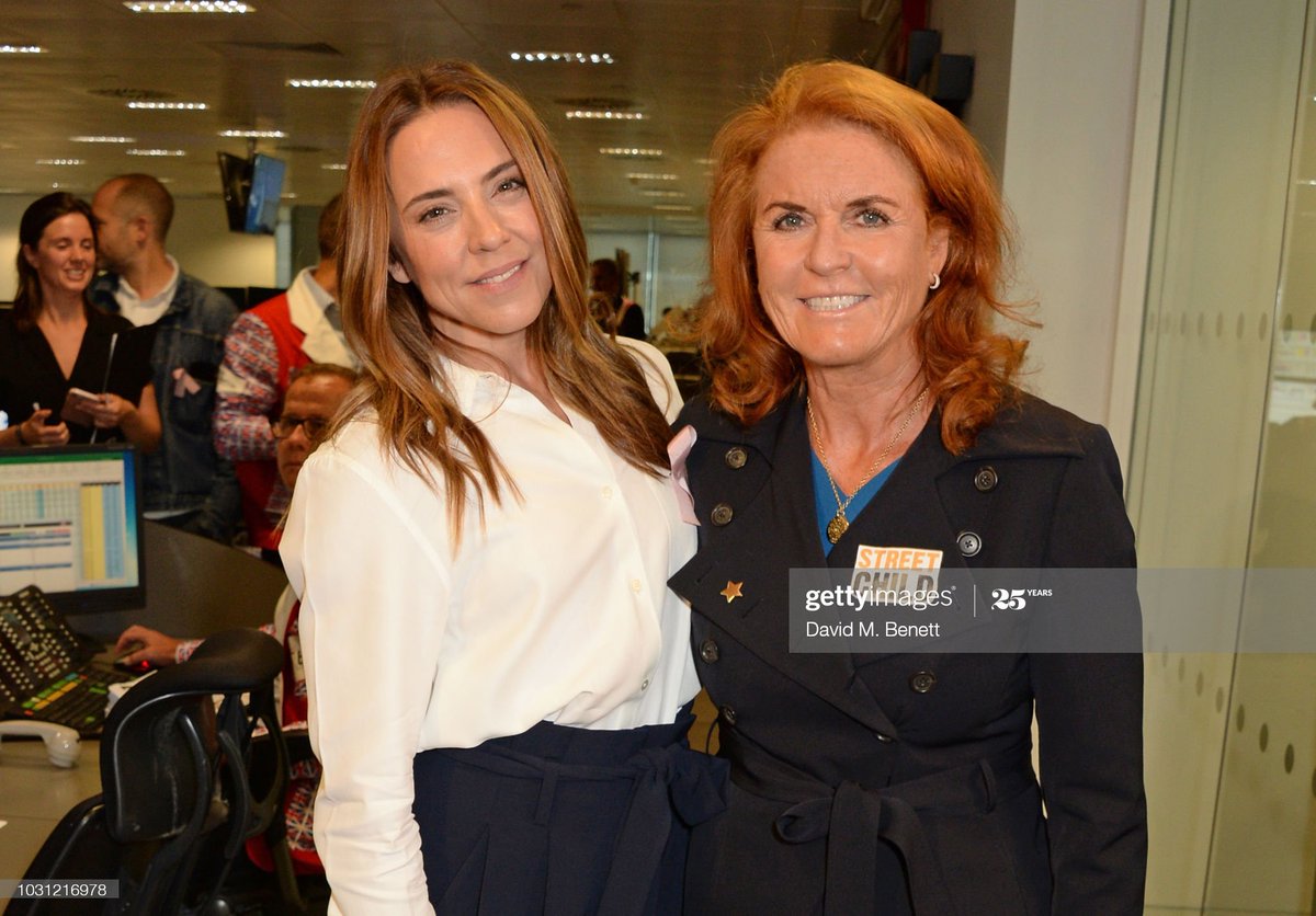 More appearances for Sarah - with tennis star Joanna Konta, and in 2018 with comedian Jimmy Carr.By now Children in Crisis had merged with Street Child, which was now the cause the Duchess was working for.