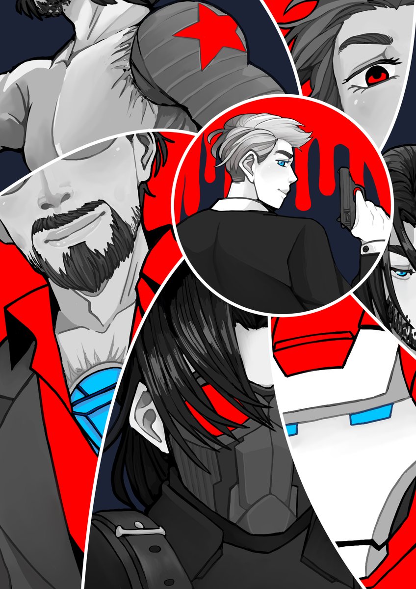 Aixsensei's tweet photo. WIS BANG POST! 🎨

James Bond AU highly inspired from the song "genghis Khan" by Miike Snow 🎵

The Fanfiction will be up in a few hours. Written by a wonderful writer 'Laslus' ❤️

#winterironshield #stuckony https://t.co/JvdzlAe2Nj
