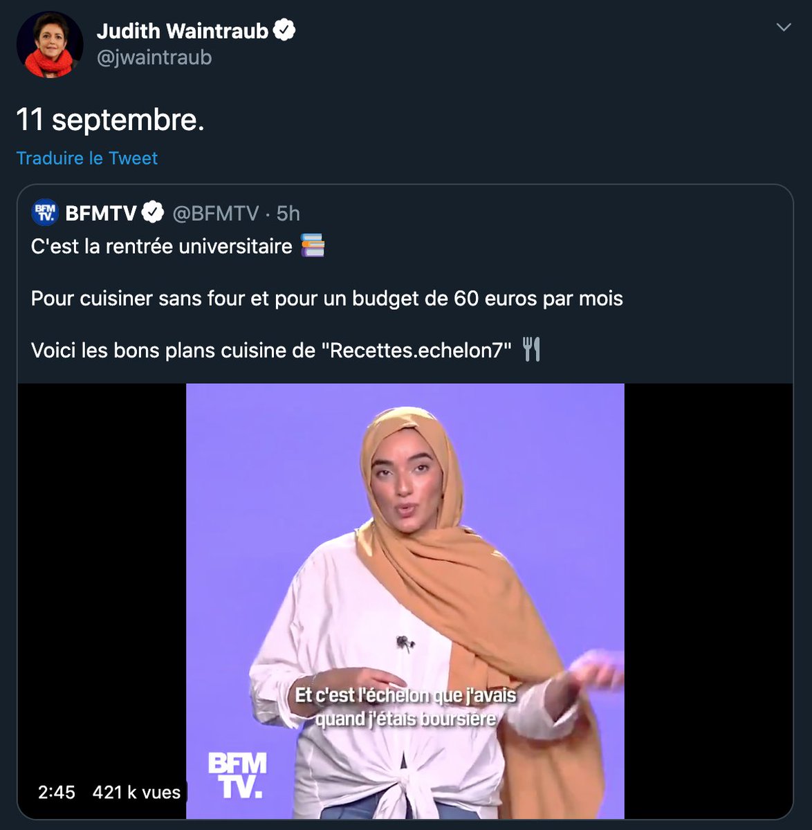 SOS_Racisme's tweet photo. 📢 @SOS_Racisme apporte son soutien à Imane, qui est aujourd'hui la cible de propos au #racisme rampant. 

Voici une illustration de ce que pense une journaliste et un politique d'une étudiante tentant d'aider ses camarades, aveuglés par le fait que celle-ci porte un voile. https://t.co/3mcHCQ6Gdl