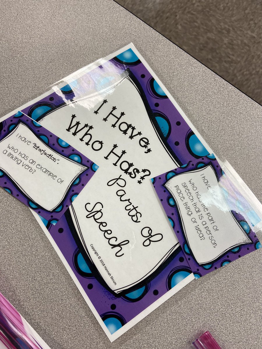 bekaklinner's tweet photo. A HUGE “Thank You” to @media_drewms and her awesome assistants for preparing our I have/Who Has cards.  Printed, laminated, and cutout! I can’t wait to use them next week!! https://t.co/4bz8HcyhvQ