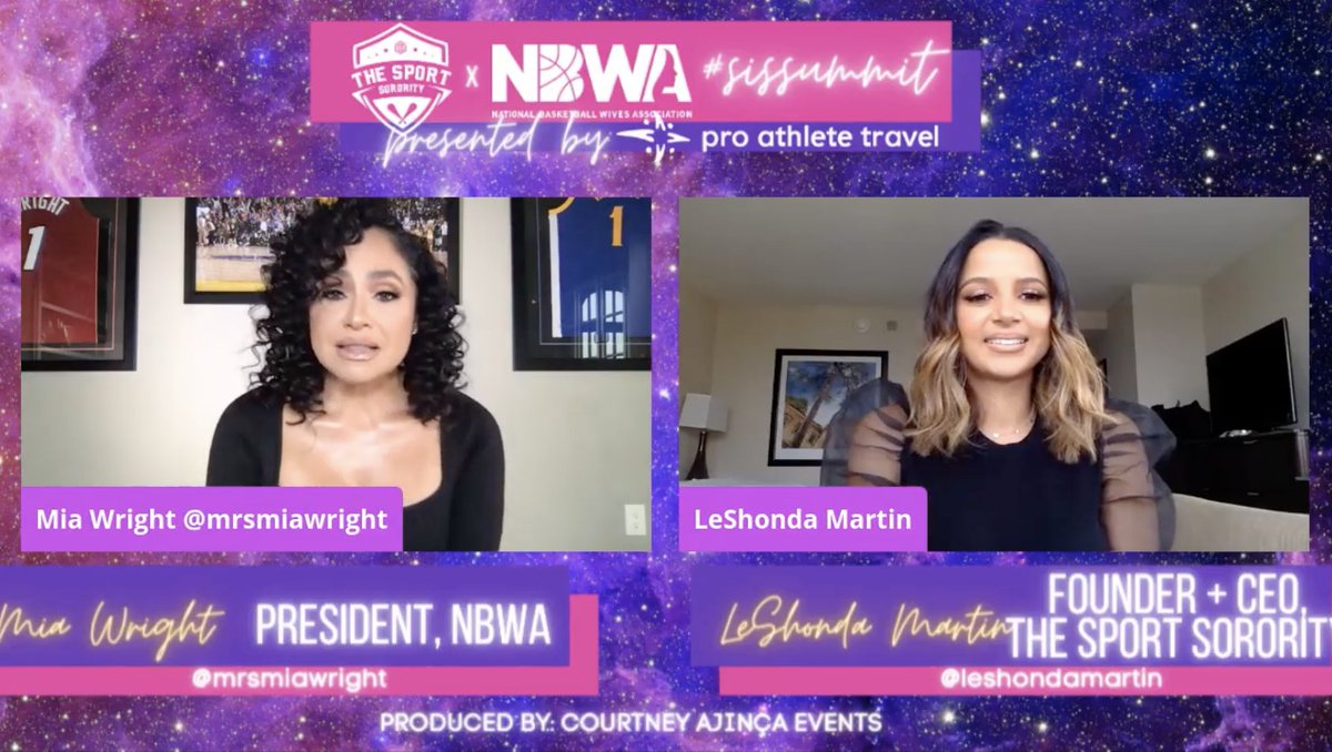 ariivory's tweet photo. No choice but to stand our queen sis, Mia! The @nbwassoc X @sport_sorority #SisSummit has started! https://t.co/Z1XBd8yrlq