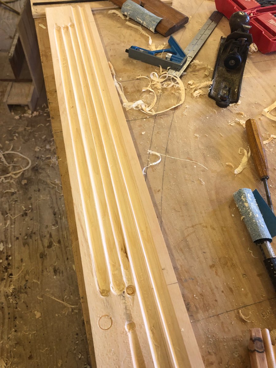 It’s like America’s Test Kitchen in here. Trying to come up with a way to make these flutes and keep them crisp. Failing. Trying so many combinations of tools