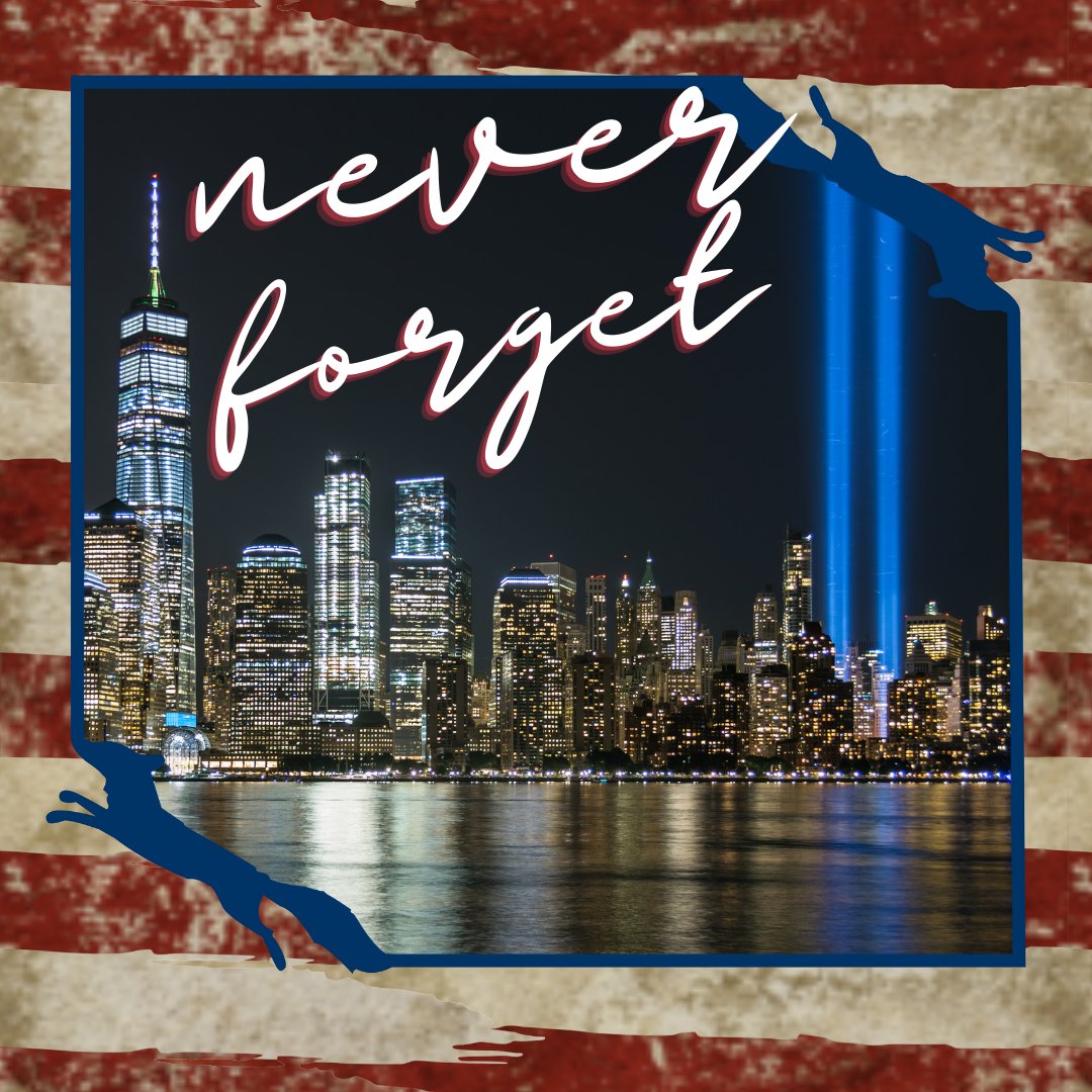 Today, we remember the heroism of first responders who selflessly respond in times of crisis. We also remember the loss, grief, courage, and unity of the American spirit. We will #NeverForget. #Honor911 ❤️🇺🇸🕯✨