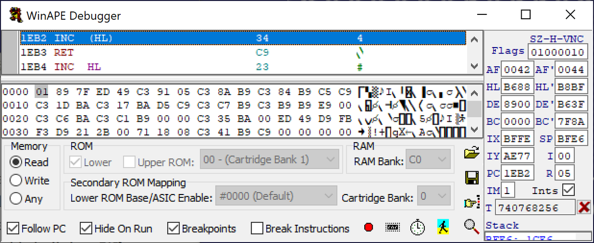ncbrady's tweet image. What are your thoughts on this ? I've decided to disassemble my old code from some programs I wrote in 1988 and re-comment the source and then once I understand it all again, re-release the code, amstrad-noob.com/2020/09/11/dis… #z80 #machinecode #amstrad