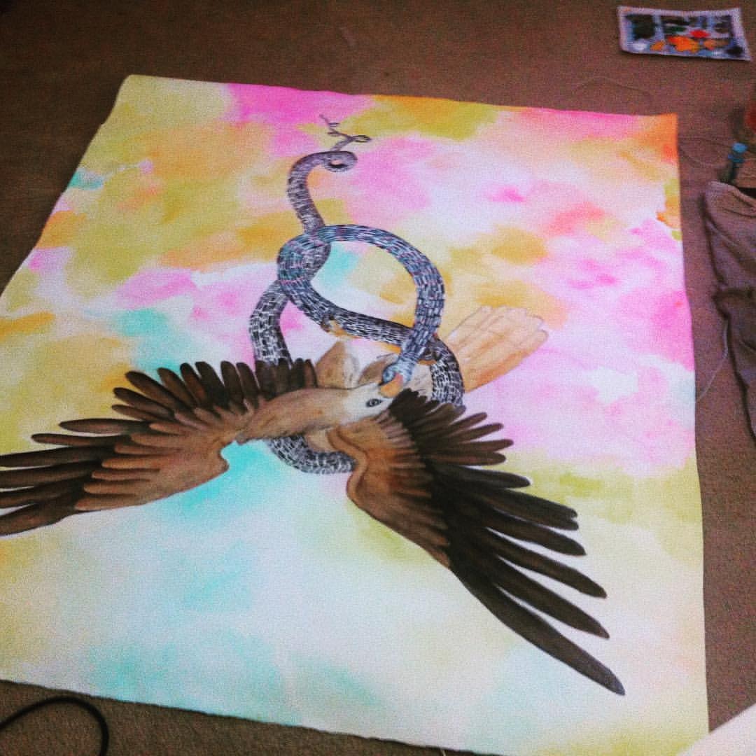 Eagle eating a snake
_
_
_
#snakepainting
#sacredobject
#animalart
#eaglepainting
#largeworksonpaper
instagram.com/p/CFAVivahqZ3/…