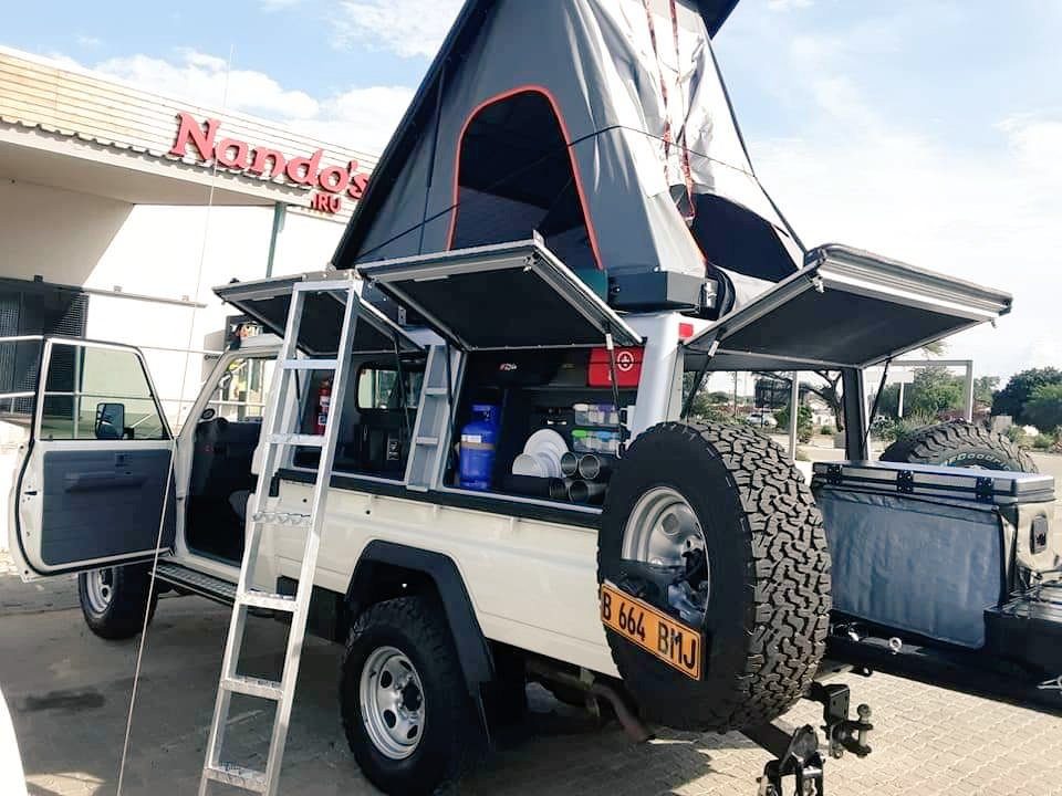 PosabMo's tweet photo. Kasane International Airport Unit 5, get your self drive service. Go camping at P1500/day, drive yourself, sleep on this car, cook your desired food on this car, enjoy these low prices.
Book via info@Chobe4x4.com 
71738458
 https://t.co/H3Ghkk4WX0
#PushaBW 🇧🇼 🎊 https://t.co/z0U4F4FggI