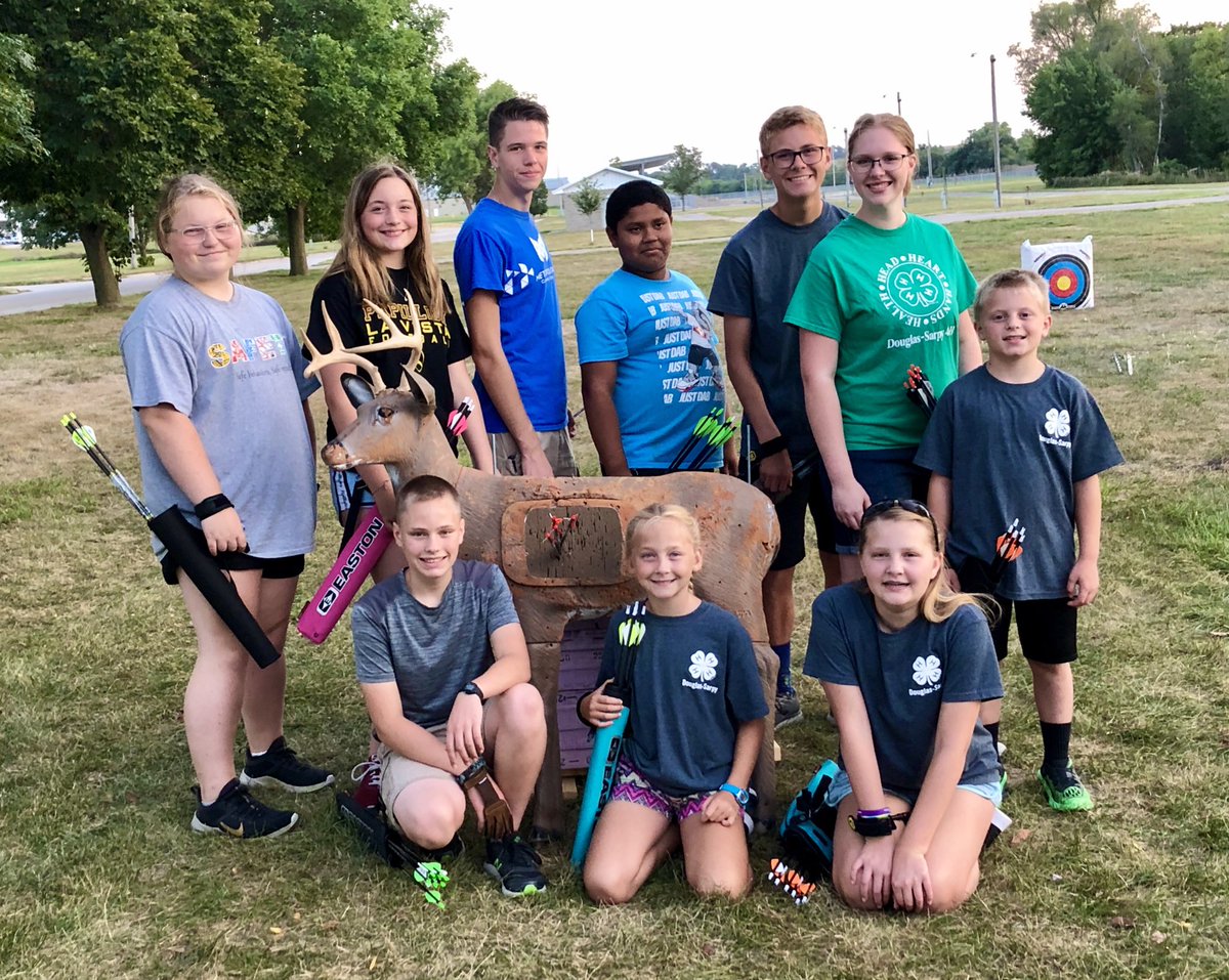 Good Luck at the State Archery Shoot this weekend Arrows and Ammo Shooting Club!! 🏹🍀 #NE4H #Douglassarpy4H