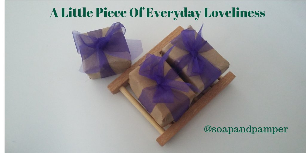 SoapandPamper's tweet photo. Why use mass produced soap bars when you can use #handmadesoap? I make mine with natural skin loving ingredients then wrap in paper. Lots of gorgeous scent choices https://t.co/30Dum6bAKg 

#selfcare
#inbizhour
#shophandmadehour #soaps #Vegan #veganlife #soaptember #HandmadeHour https://t.co/yTPLuZ5E9q