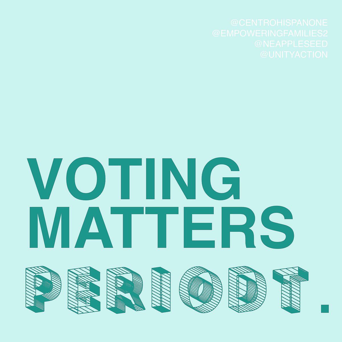 It's time to #GTTP (Go To The Polls) this year. Make your voice be heard, your vote matters.