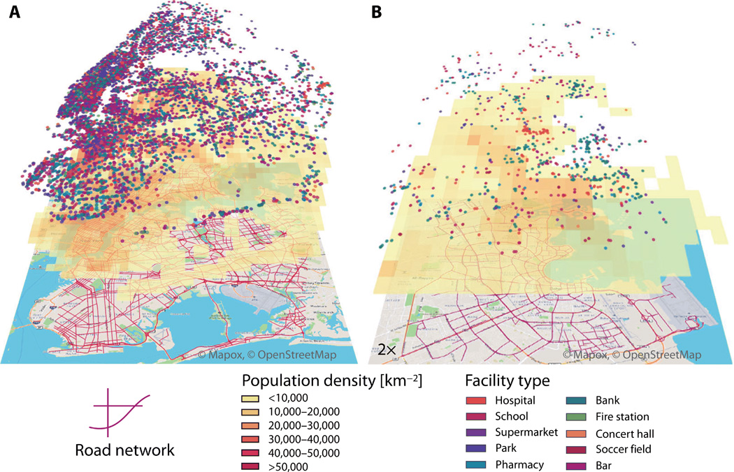 ScienceMagazine's tweet photo. Researchers have created a new framework to optimize city layouts by modeling the ideal placement of vital institutions such as hospitals and fire stations, which could help make urban life less costly and improve air quality. https://t.co/NdLzaKsIvA @ScienceAdvances https://t.co/OcnPRDER3P
