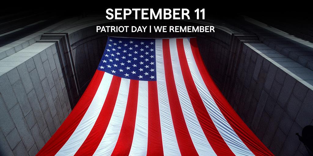 AlboraEric's tweet photo. Let us set aside a moment of silence on this day of remembrance. #PatriotDay https://t.co/RBLfDPJTfg