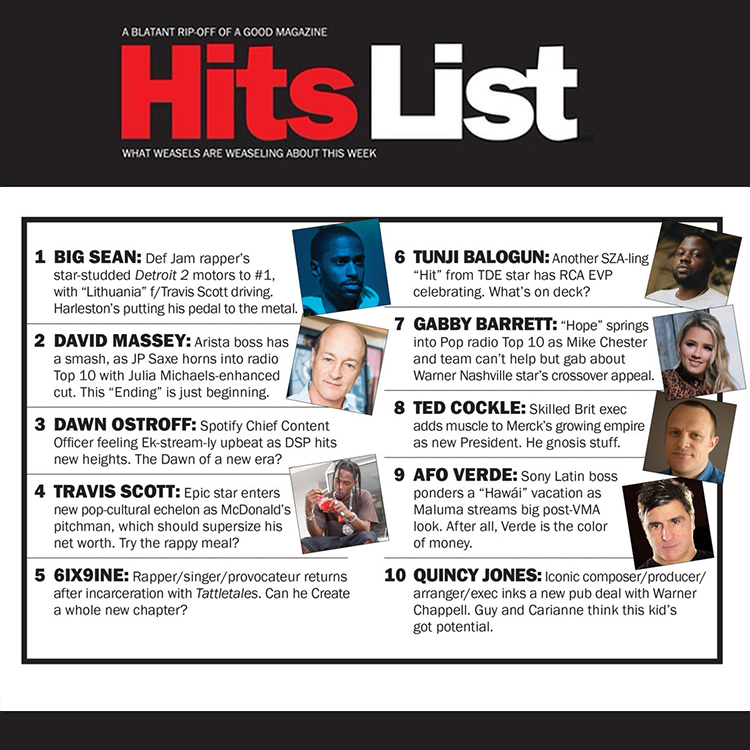 HITSDD's tweet photo. New #HitsList: @BigSean, @GabbyBarrett_, @trvisXX, @6ix9ine, @Tunji and more https://t.co/3liMEj3C45 https://t.co/s7D3nvG2vp