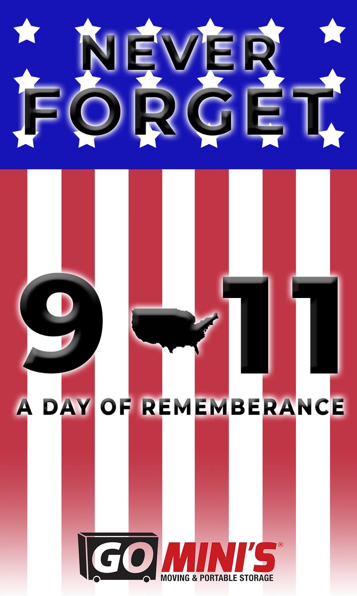 To all those affected by 9/11, Go Mini's sends our sentiments. #NeverForget