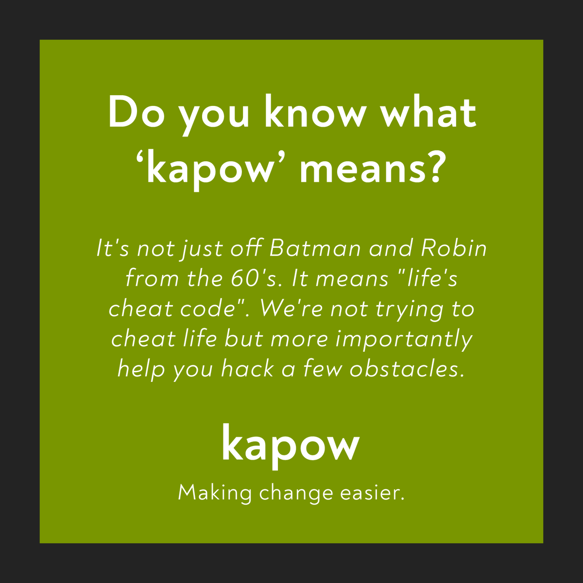 myKapowLife's tweet photo. #mykapowlife #makingchangeeasier #FridayFeeling https://t.co/lr5o1O16B6 https://t.co/JowKtiqpbt