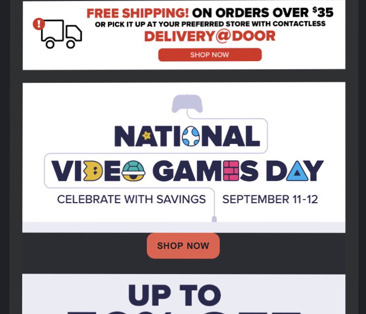 NoRegretVet's tweet photo. Yo, @GameStop, @gamestopcorp @GameStopHelp are you guys fucking serious? National Video Games Day on September 11th? Shame on your entire corporation. Sad thing is, they don’t care. @CAMELOT331 you see this my dude? Ridiculous. #lostanothercustomer https://t.co/vSSa9eBEJq