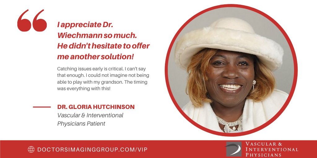 Dr. Hutchinson is one of our biggest success stories @VIPVascular, thanks to Dr. @bretwiechmann & Team VIP. Visit the @CVC_Coalition article linked below to read her compelling story. #PADAwareness #CLIfighters #VIPgnv | @SIRspecialists @CLI_Global @VIVAPhysicians @OEISociety