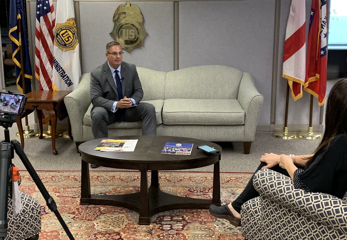 DEANEWORLEANS's tweet photo. Tune into WWL Ch 4 tonight at 10pm in #NewOrleans to hear @DEANEWORLEANS Chief Brad Byerley talk about #OperationCrystalShield results in this region & across the country. https://t.co/0oZKsaO0C3