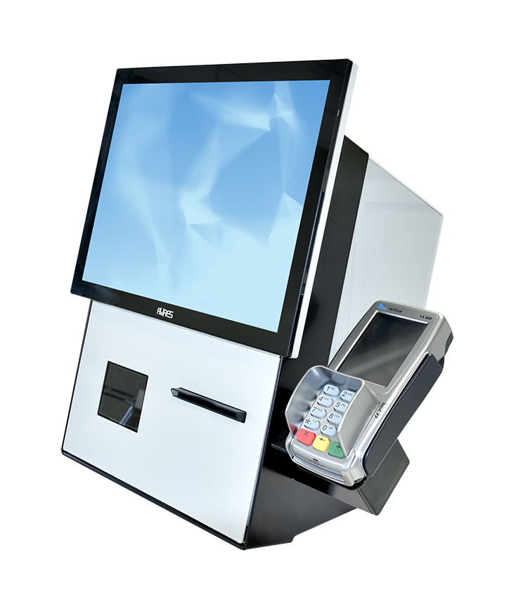 AURES_USA's tweet photo. JAZZSCO - Innovative #selfcheckout #kiosk with compact and exclusive AURES design! https://t.co/Ac3Mnt2i8u https://t.co/hYqu1Babyw