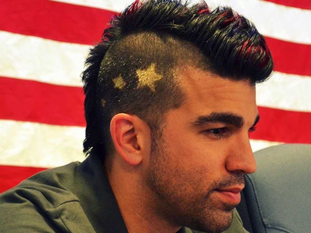 Part of the reason why I did a red, white, and blue haircut for the Mars landing was to prove that I *am* American.