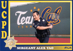 In 2002, Berkeley UCPD made trading cards for their officers so students could get to know their cops: "In lieu of conventional business cards, the department’s new cards feature 45 officers in stereotype-defying poses."  https://www.berkeley.edu/news/berkeleyan/2002/04/17_card.html