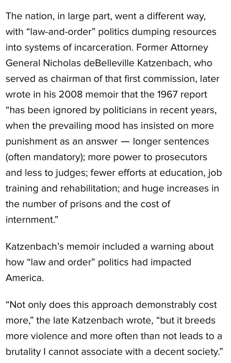 Last year, I purchased former AG Nick Katzenbach’s memoir in an effort to justify my decision to mount his official, avant-garde DOJ portrait on my wall. This week, that memoir came in handy.  https://www.huffpost.com/entry/trump-law-enforcement-commission-barr-john-choi_n_5f5b8afbc5b67602f6045616?fn  https://twitter.com/ryanjreilly/status/1113989818982260736