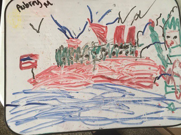 aloha_kinder's tweet photo. More Fireboat illustrations for September 11th #alohafirstgrade https://t.co/WGMr9O2HYR
