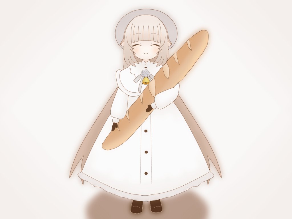 「メリーさんとフランスパン

#Merry_at 」|たら大根のイラスト