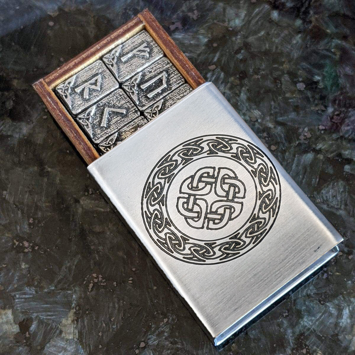 For those who have been waiting patiently... Here is the Pewter travel set with a Viking Celtic Knot. 
.
.
.
#CelticKnotWorks #oak #Runes #elderfuthark #Rune #vikings #viking #vikingstyle #vikingsofinstagram #loveVikings #norse #norsemythology #vikinglife #pagan #valhalla #nordic