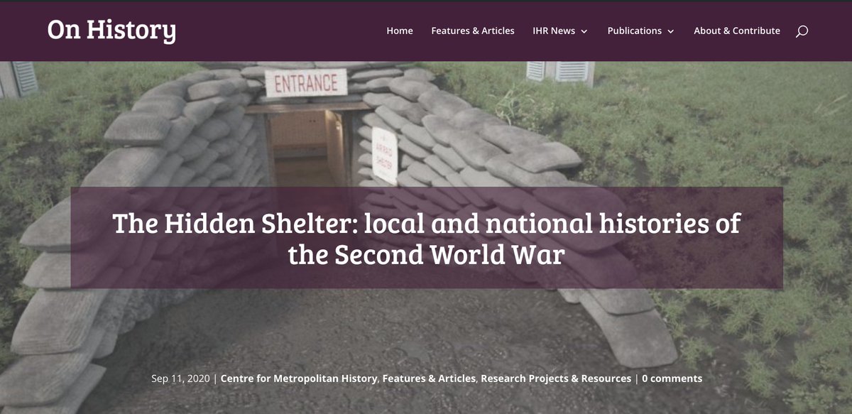 ihr_history's tweet photo. New IHR blog: Recreating the hidden shelters of wartime #Leeds, with 3D imaging.

Dr Henry Irving (@leedsbeckett and @CHPPC_IHR) on the local histories of #WW2: https://t.co/AzaICJhk3t

#DigitalHumanities #twitterstorians #VirtualIHR https://t.co/efJuaMZTvi
