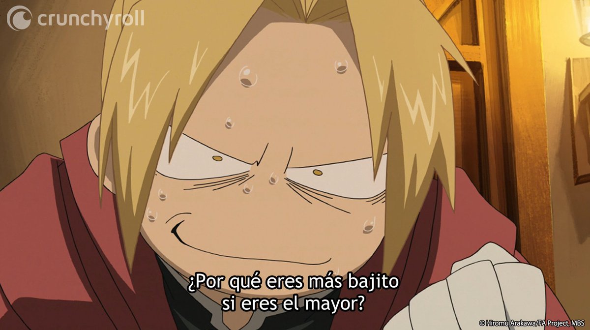 crunchyroll_la's tweet photo. No encuentro fallas en su lógica 😂

Anime: Fullmetal Alchemist: Brotherhood https://t.co/vXQkKYUqMS