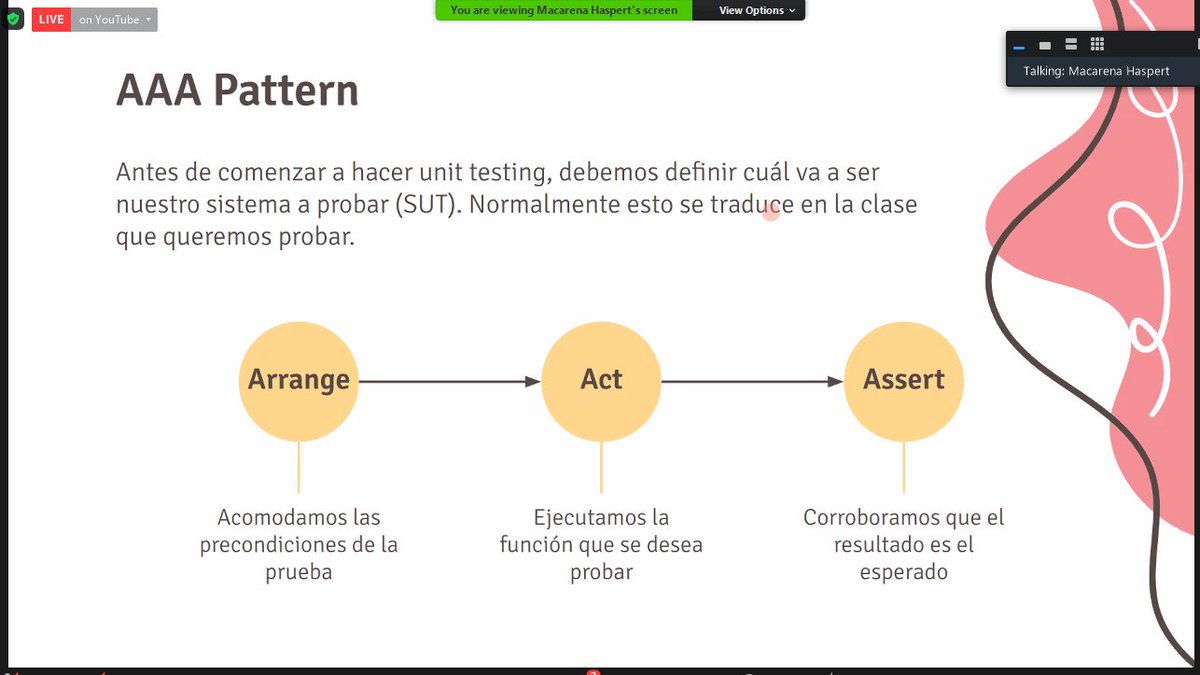 wwcodeba's tweet photo. 🚩Para realizar unit testing tenemos diferentes patrones como el AAA.👩💻 https://t.co/oUff5YFLoa