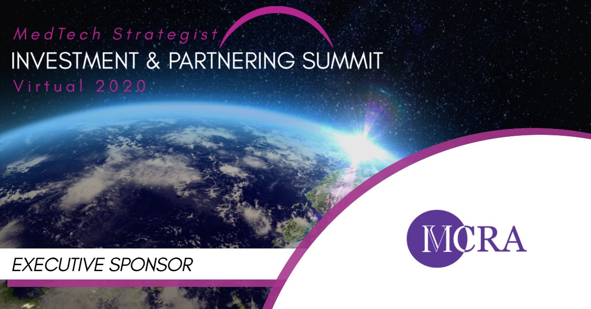 MedTechStrat's tweet photo. We are proud to have MCRA's support as executive sponsors for our upcoming Investment &amp; Partnering Summit – Virtual 2020 with their vast knowledge and unparalleled expertise in CRO and advisory in the medical device space. Register at https://t.co/2mARnheEuv
#VirtualSummit20 https://t.co/fIvMzQ3aZf