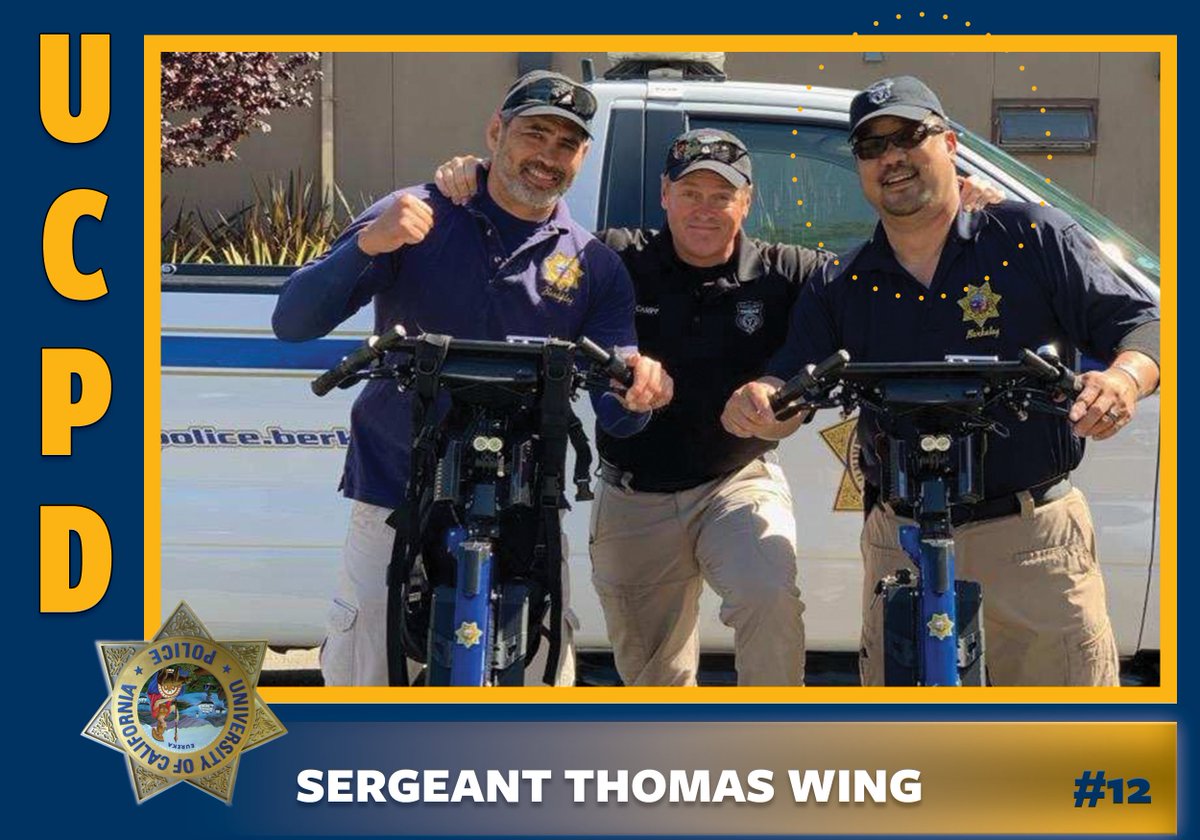 Here's Sgt. Thomas Wing, currently subject with Joey Williams (see above) to a lawsuit filed by a former colleague for excessive and unlawful arrest & a corporate shill for Trikke  https://trikkemobility.com/2020/03/ucpd-police-trikkes/