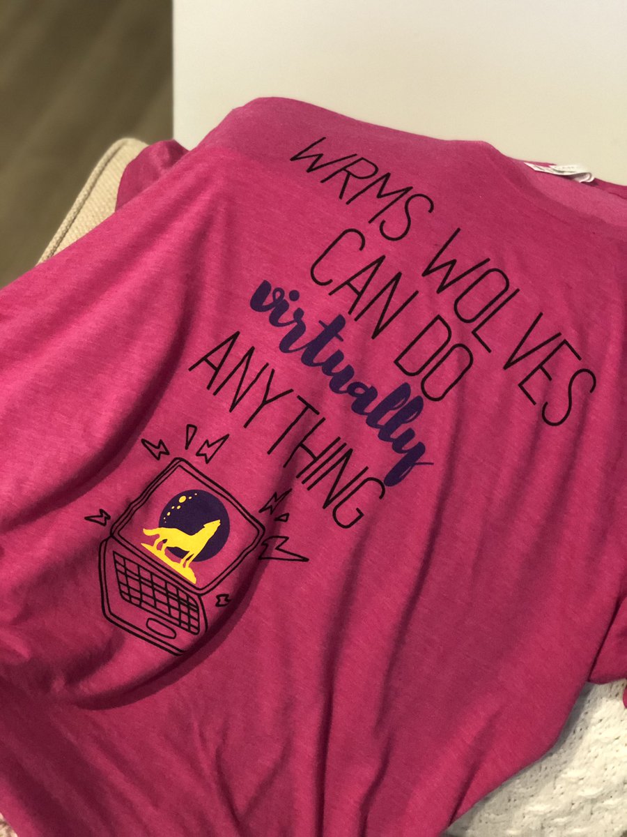 ItsMsHilbert's tweet photo. We love a staff shirt @WRMSWolves ! So excited for our new ones! @ReynSchools #PrideInOurPack #ReynProud #VirtuallyAwesome https://t.co/cesRM0Gsjt